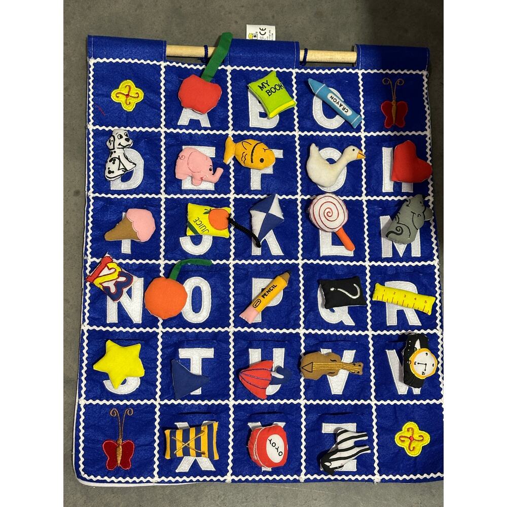 ABC, Alphabet, Wall Pocket, Small Objects, Learning To Read, Kindergarten, Wall
